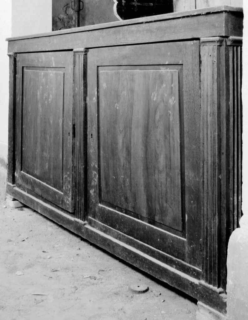 bancone - produzione senese (prima metà sec. XIX)