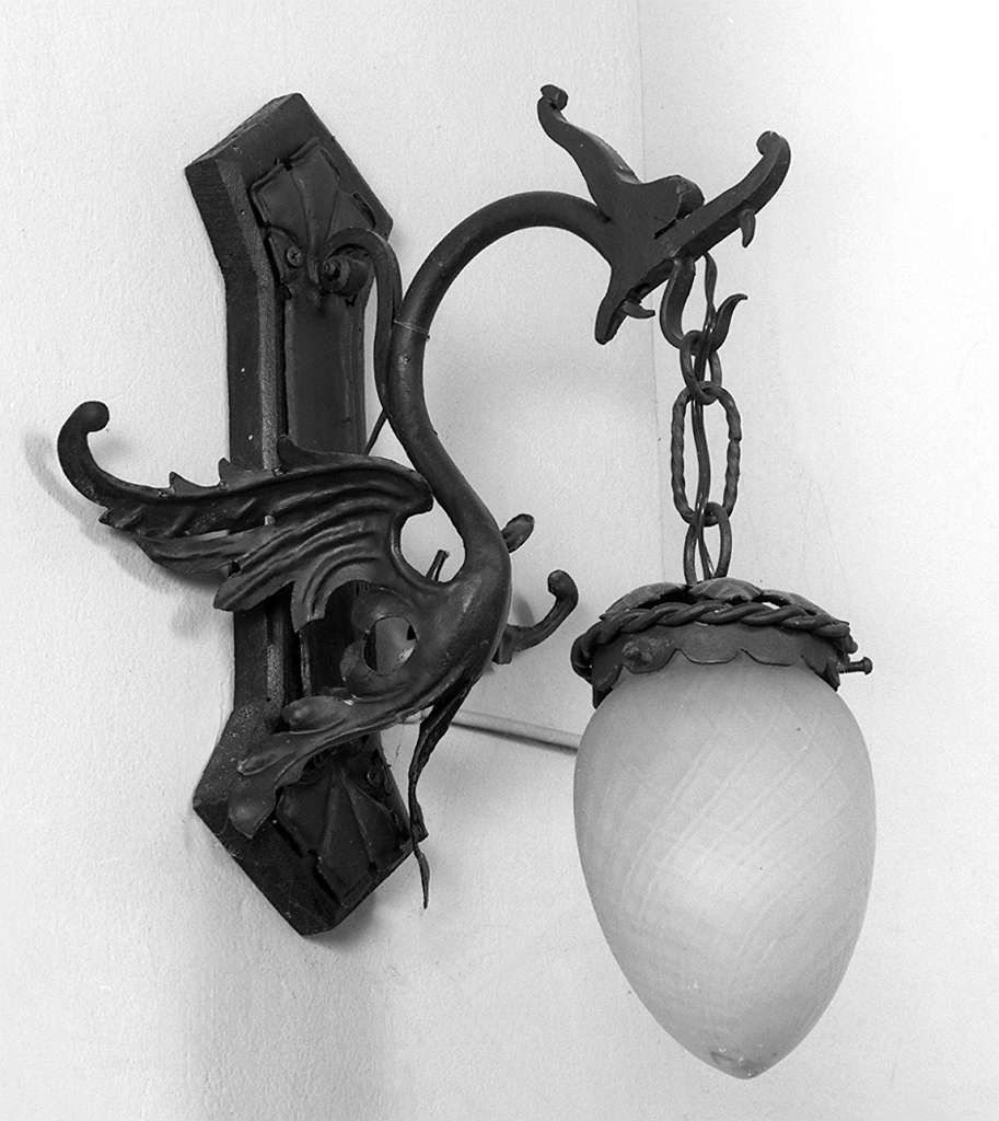 candeliere da parete, serie - bottega senese (prima metà sec. XX)