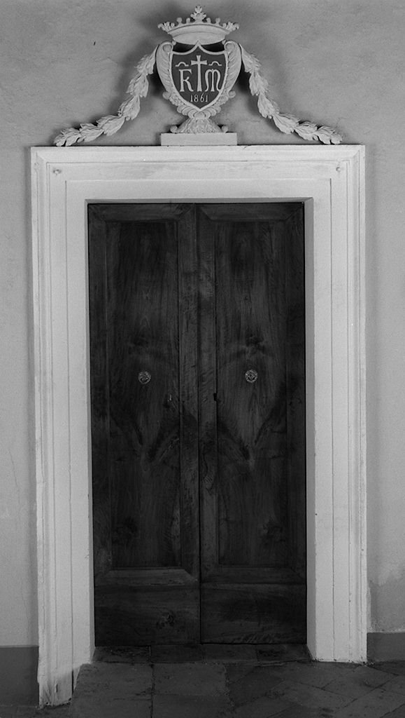 mostra di porta, serie - bottega senese (sec. XIX)