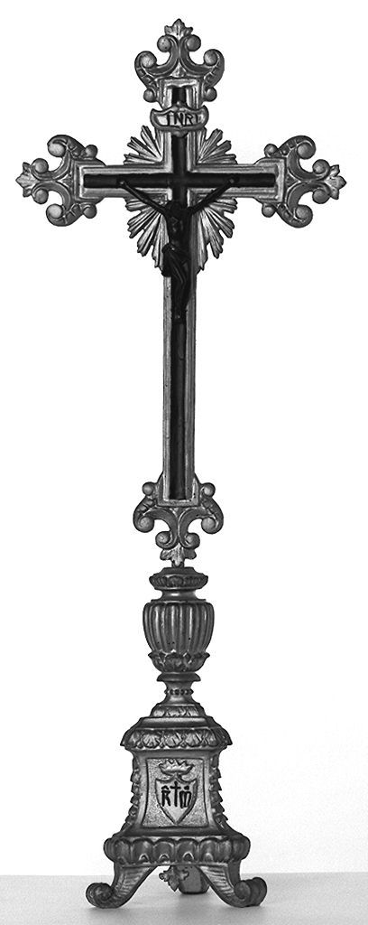 Cristo crocifisso (croce d'altare) - produzione toscana (secc. XVIII/ XIX)