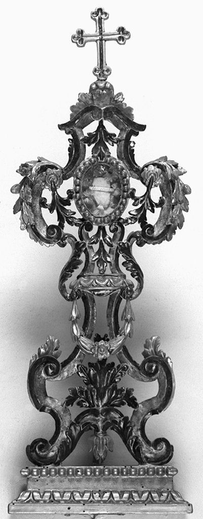 motivi decorativi vegetali (reliquiario - a ostensorio, serie) - produzione toscana (secc. XVIII/ XIX)