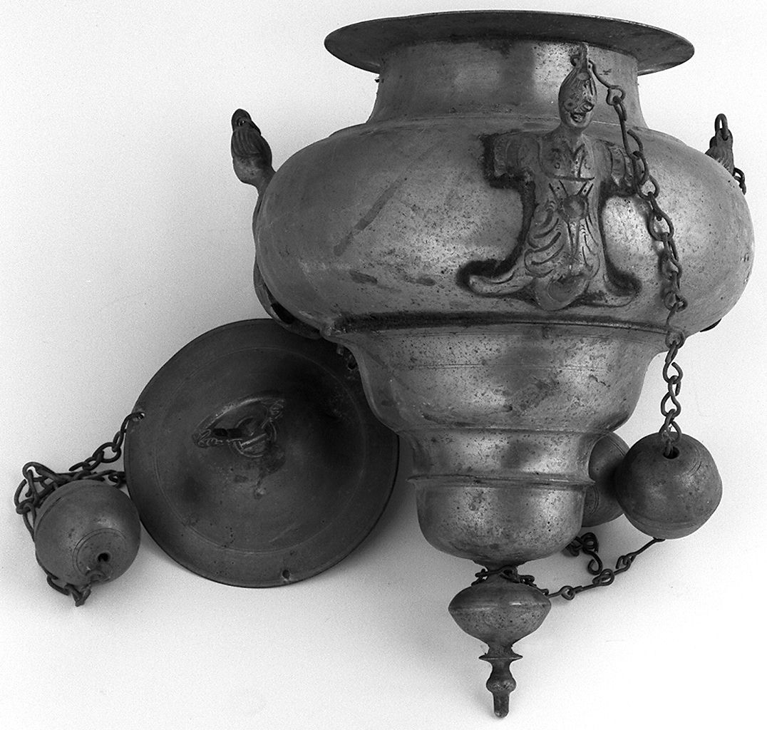 angeli (lampada pensile) - bottega toscana (secc. XVII/ XVIII)