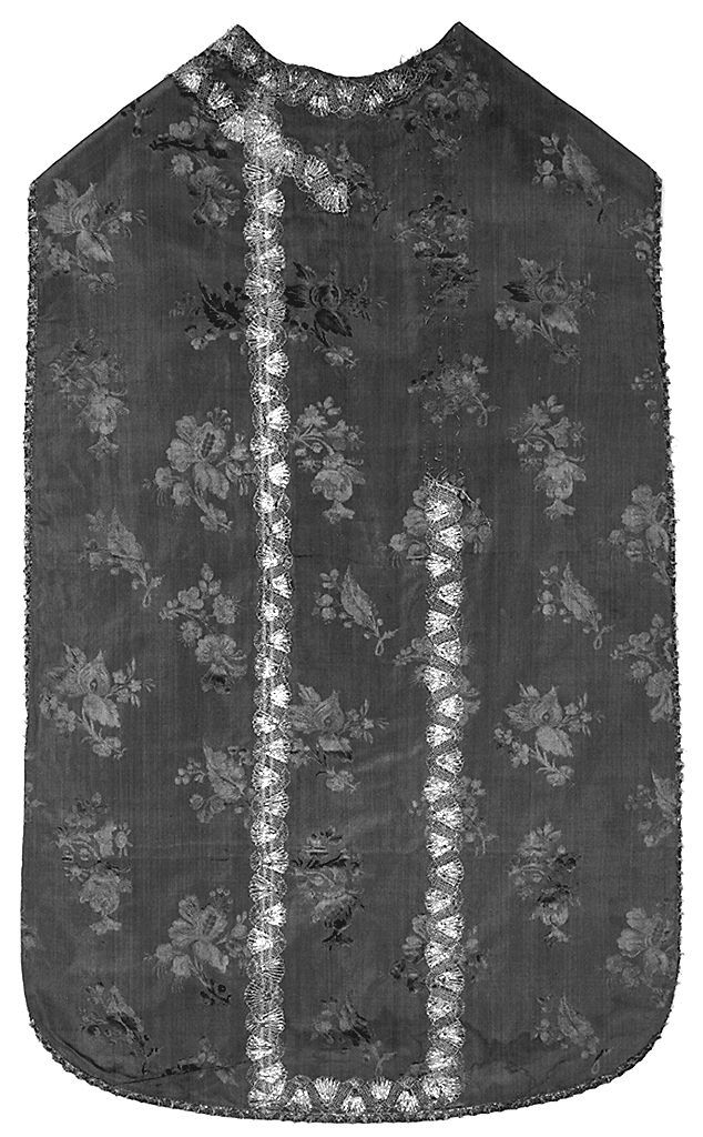 motivi decorativi floreali (pianeta, elemento d'insieme) - manifattura italiana (seconda metà sec. XVIII)