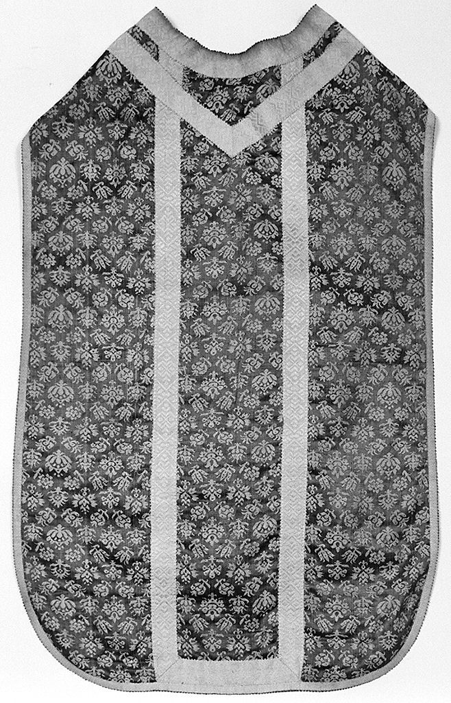 motivi decorativi floreali (pianeta, elemento d'insieme) - manifattura italiana (sec. XIX)