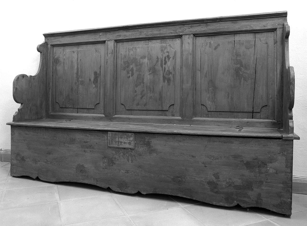 cassapanca, serie - bottega toscana (sec. XVIII)