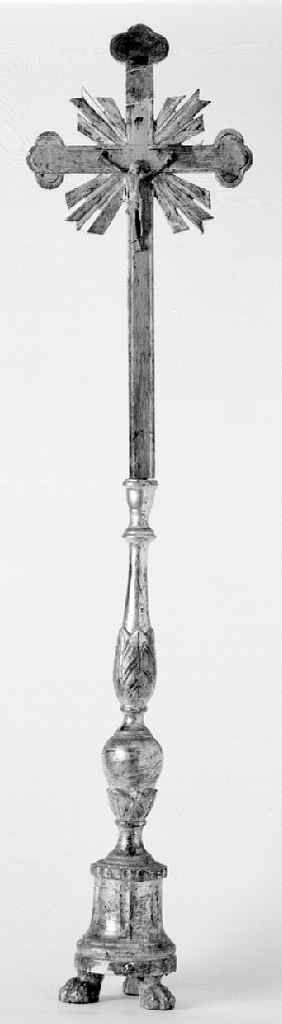 Cristo crocifisso (croce d'altare, elemento d'insieme) - bottega toscana (prima metà sec. XIX)