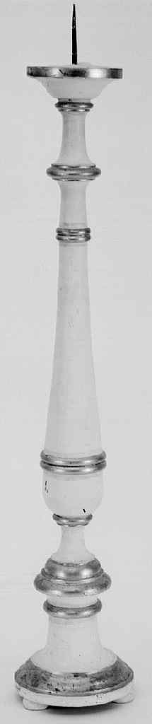 candeliere d'altare, serie - bottega toscana (sec. XIX)