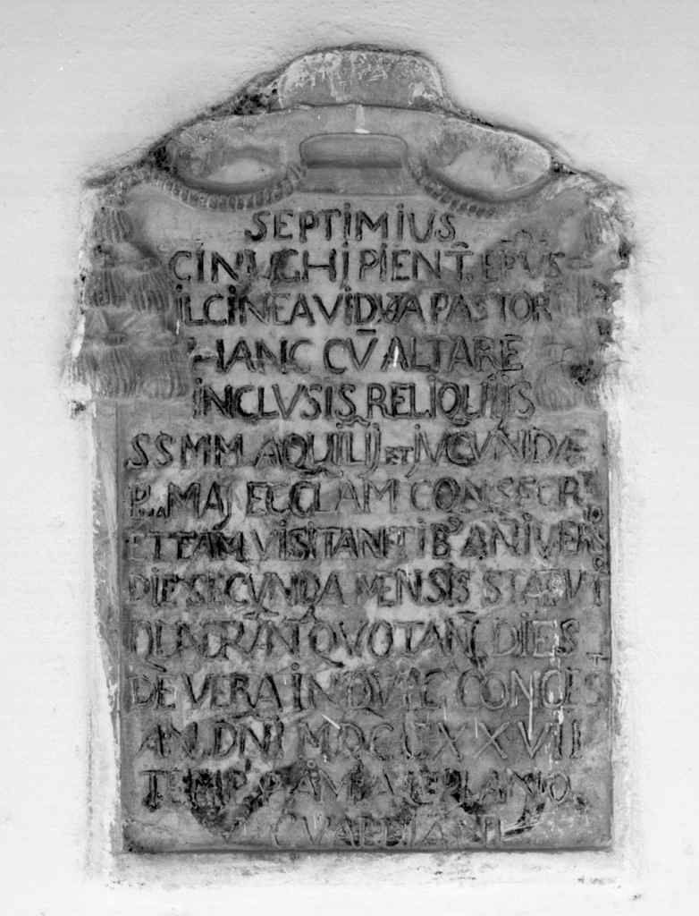 lapide documentaria - bottega senese (sec. XVIII)