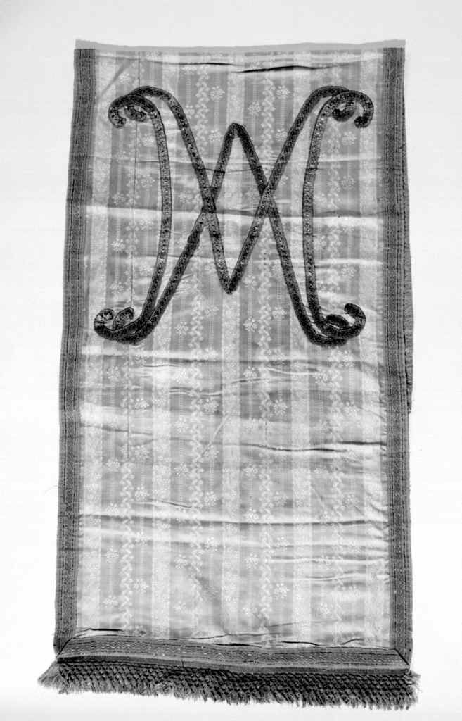 motivi decorativi floreali (banda coprileggio, elemento d'insieme) - manifattura italiana (ultimo quarto sec. XVIII)