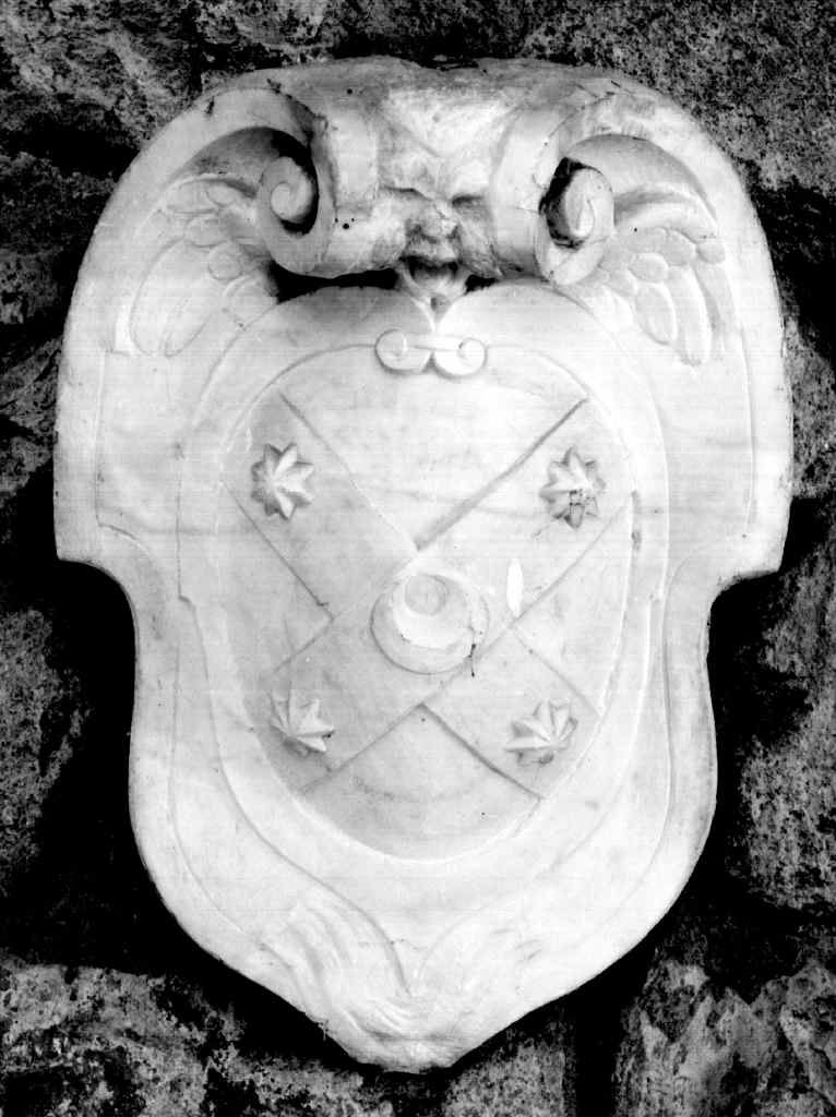 stemma gentilizio della famiglia Tinelli (rilievo) - bottega senese (secc. XVI/ XVII)