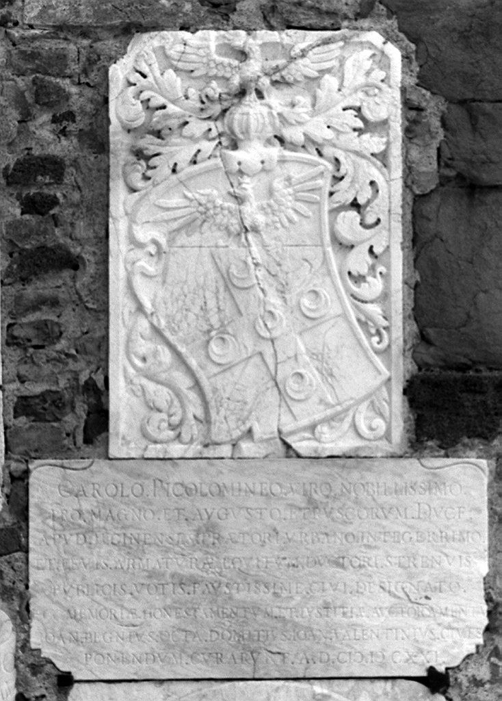 lapide commemorativa - bottega toscana (sec. XVII)