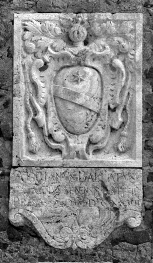 lapide commemorativa - bottega toscana (sec. XVII)