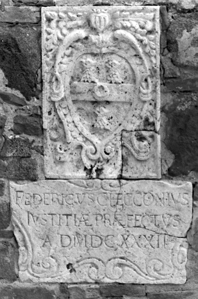 lapide commemorativa - bottega toscana (sec. XVII)