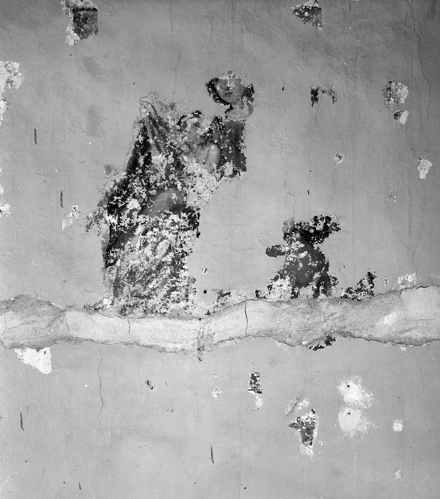 Madonna con Bambino (dipinto, frammento) - ambito senese (sec. XVII)