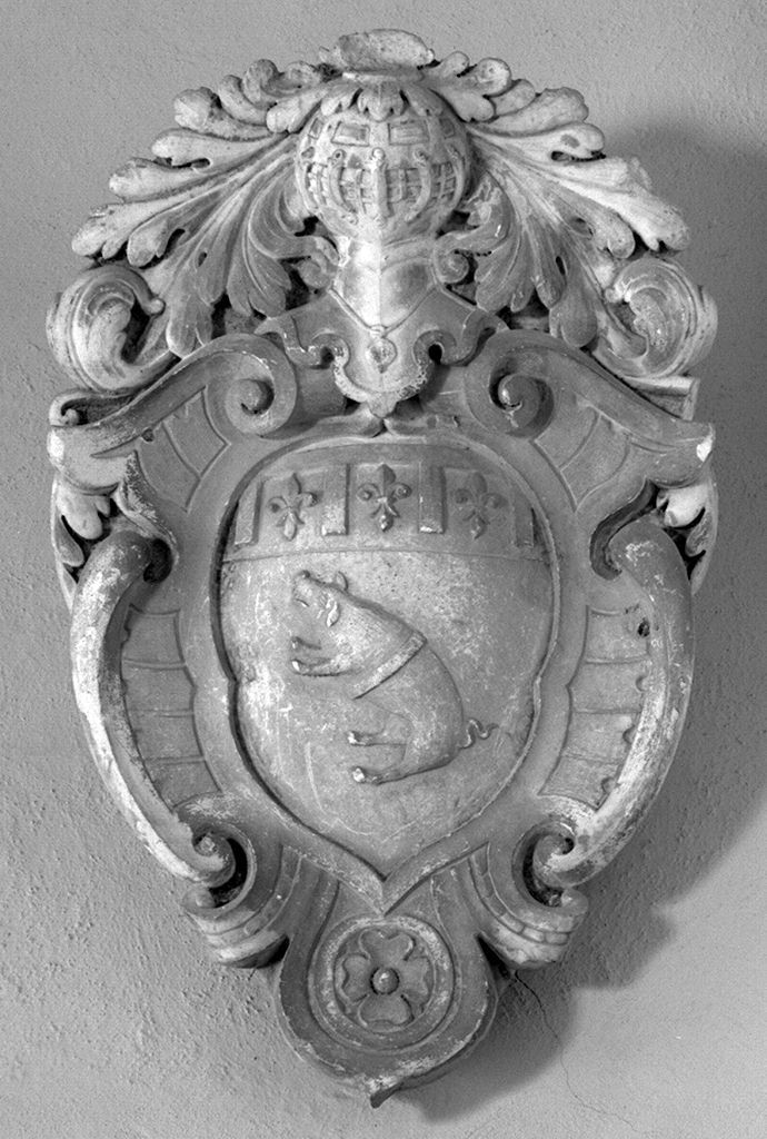 stemma gentilizio della famiglia Parigini (rilievo) - bottega toscana (prima metà sec. XVII)