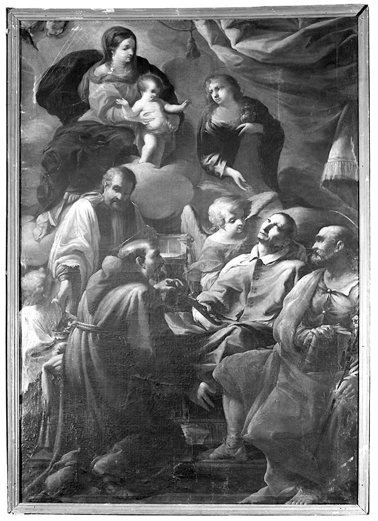 estasi di San Carlo Borromeo (dipinto) di Vanni Raffaello (sec. XVII)