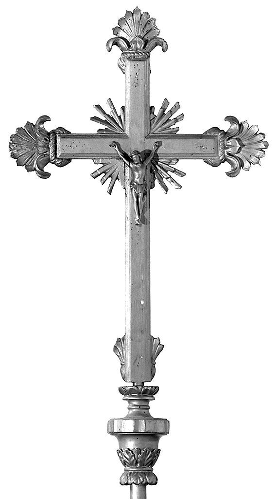 Cristo crocifisso (croce processionale) - bottega toscana (seconda metà sec. XIX)