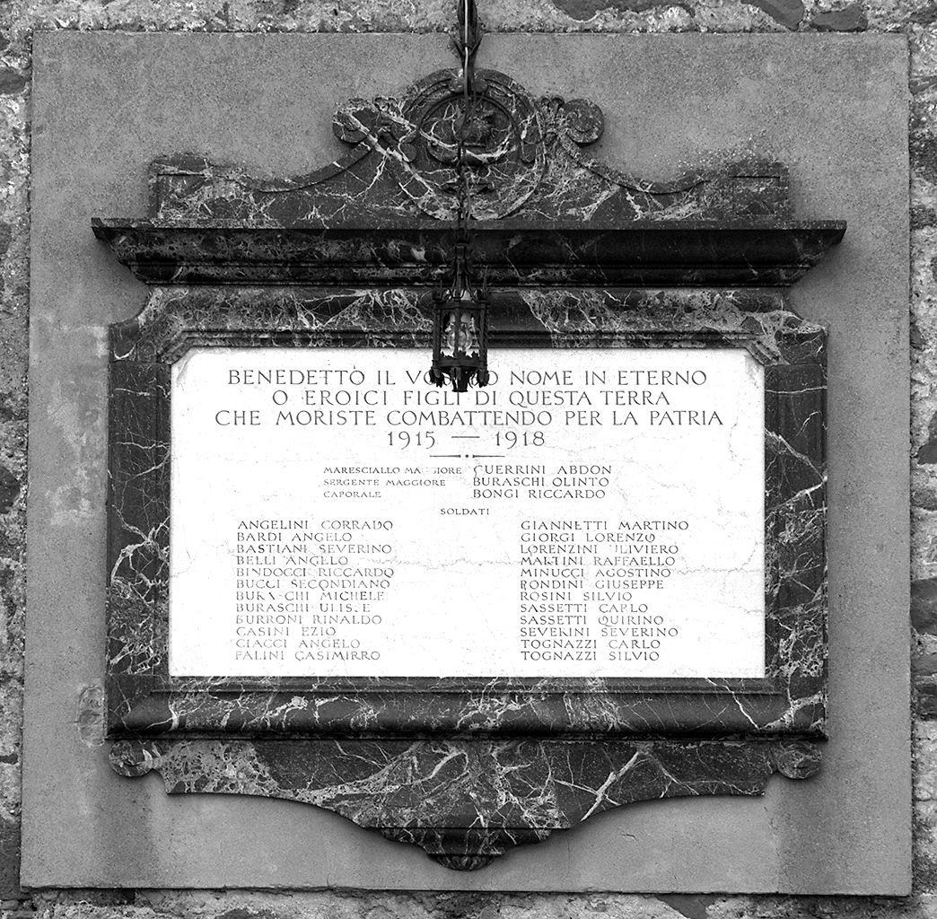 lapide commemorativa - bottega toscana (sec. XX)