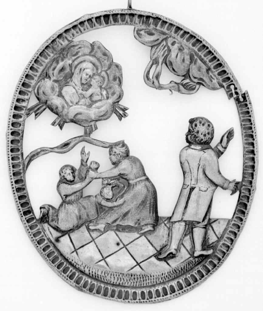 miracolo della Madonna (ex voto) - bottega toscana (sec. XVIII)