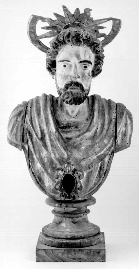 Santo (reliquiario - a busto) - bottega toscana (sec. XVII)