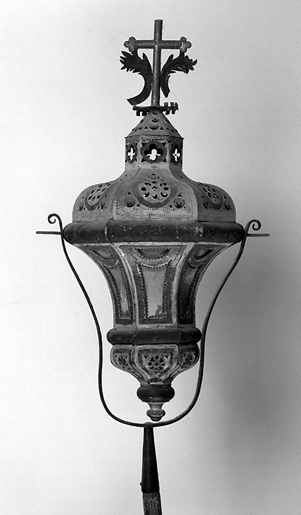 lanterna processionale, serie - bottega toscana (secc. XVIII/ XIX)