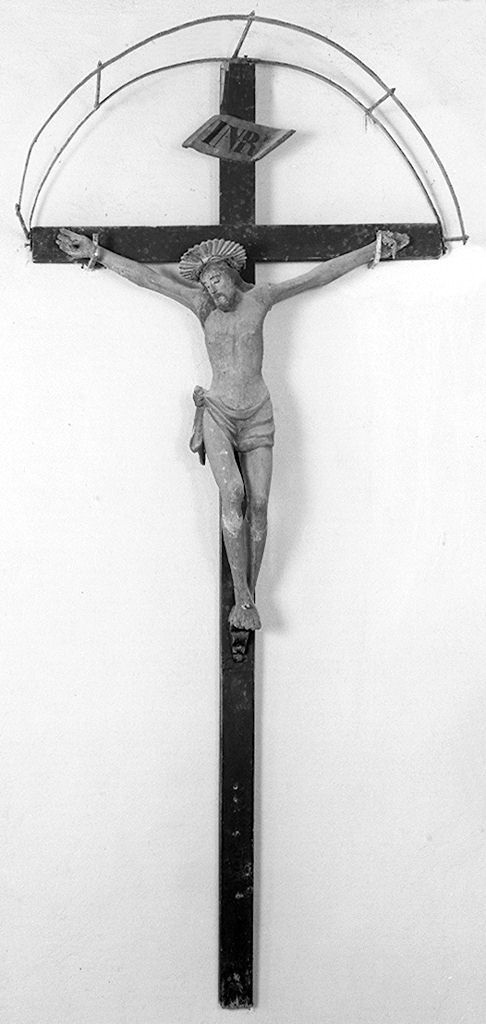 Cristo crocifisso (croce processionale) - bottega toscana (seconda metà sec. XVIII)