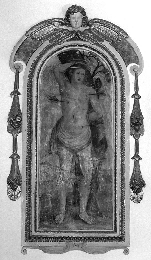 San Sebastiano (dipinto, elemento d'insieme) - ambito senese (sec. XVIII)