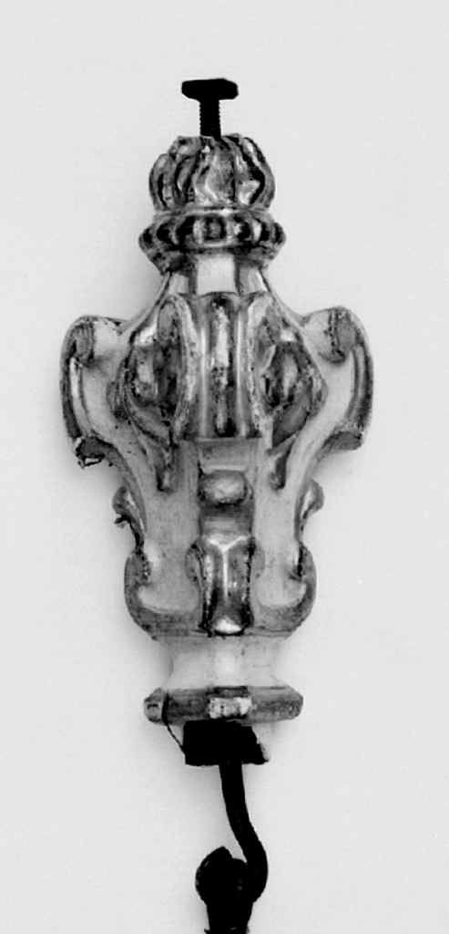 asta di baldacchino processionale, serie - manifattura senese (seconda metà sec. XVIII)