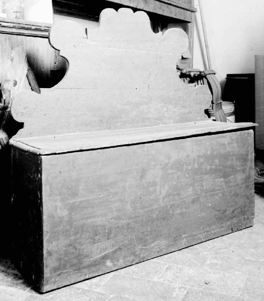 cassapanca - produzione senese (sec. XVIII)