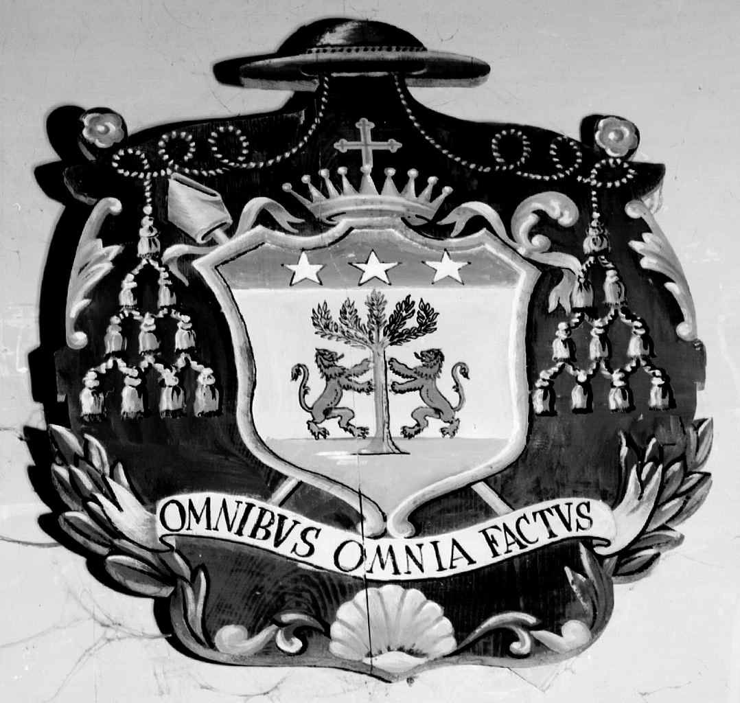 stemma vescovile di Gaetano Bonicelli (dipinto) - ambito senese (sec. XX)