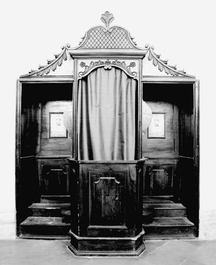 confessionale, serie - produzione senese (sec. XIX)