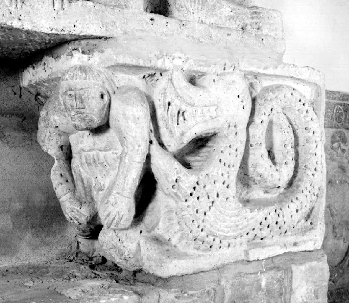 rilievo, frammento - ambito toscano (seconda metà sec. XII)