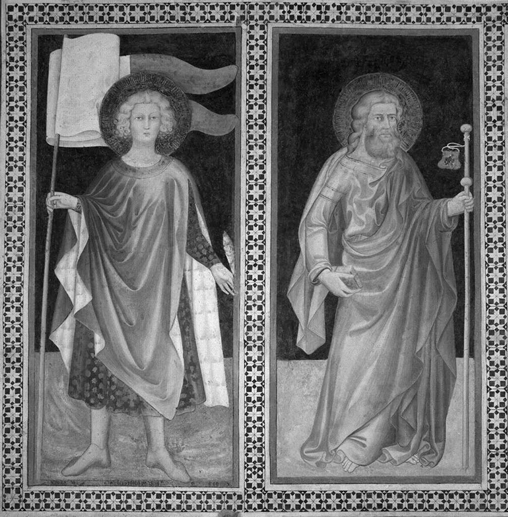 Sant'Ansano e San Giacomo Maggiore (dipinto) - ambito senese (ultimo quarto sec. XIV)