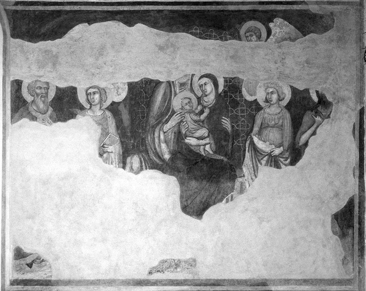 Sant'Anna con la Madonna Gesù Bambino e Santi (dipinto, elemento d'insieme) di Niccolò di Segna di Bonaventura (sec. XIV)