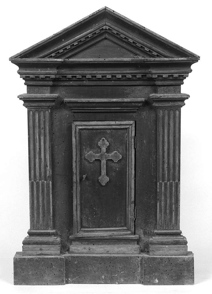 tabernacolo - a frontale architettonico, elemento d'insieme - bottega toscana (seconda metà sec. XIX)