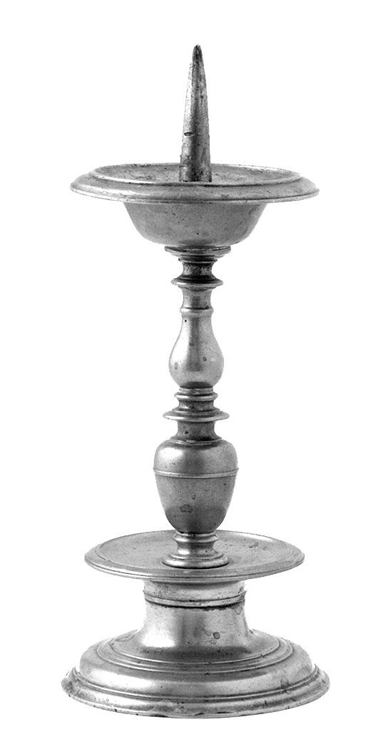 candeliere d'altare, serie - bottega toscana (sec. XVII)