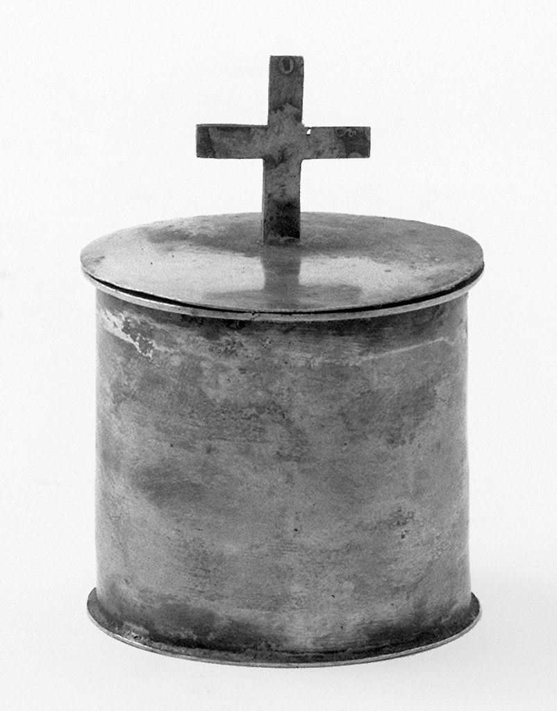 pisside da viatico, elemento d'insieme - bottega toscana (sec. XIX)