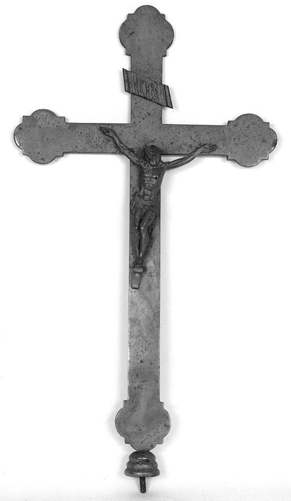 Cristo crocifisso (crocifisso, elemento d'insieme) - bottega italiana (sec. XIX)