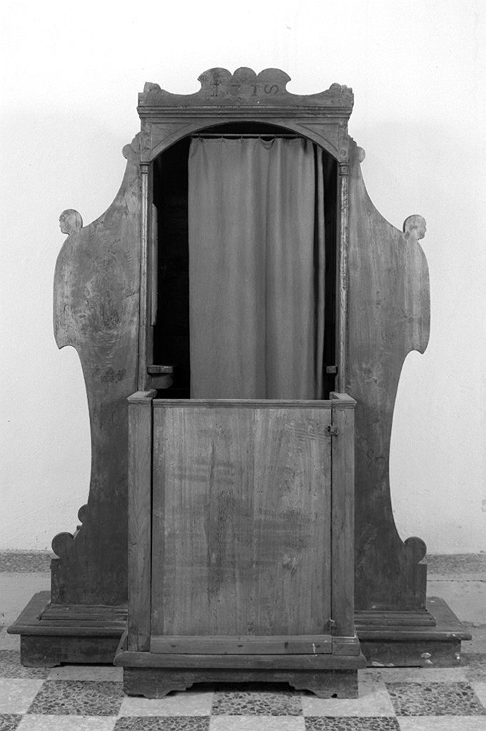 confessionale - bottega toscana (sec. XVIII)