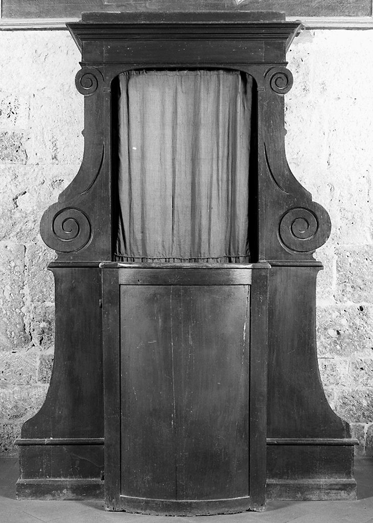 confessionale - bottega toscana (secc. XVIII/ XIX)