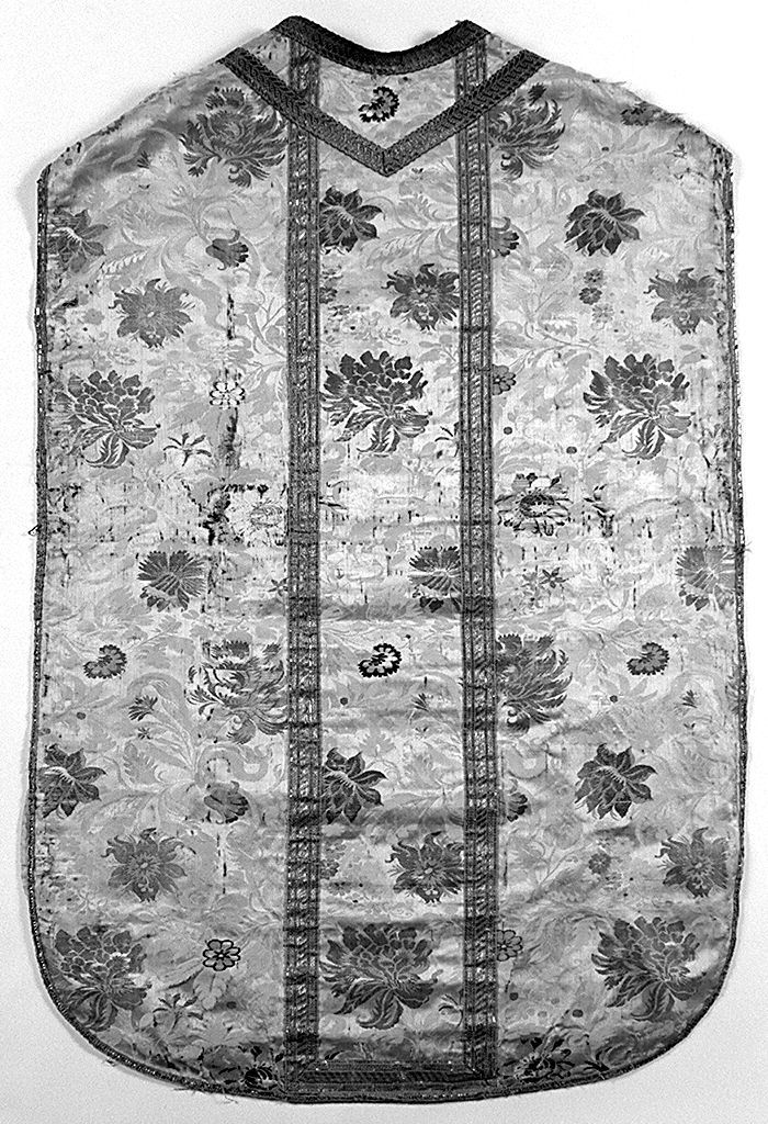 motivi decorativi floreali (pianeta, elemento d'insieme) - bottega toscana (secondo quarto sec. XVIII)