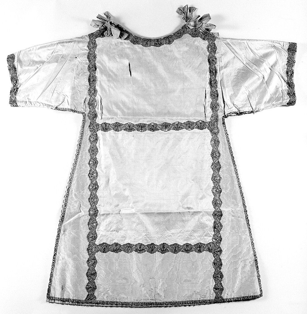 tunicella, elemento d'insieme - manifattura italiana (sec. XVIII)