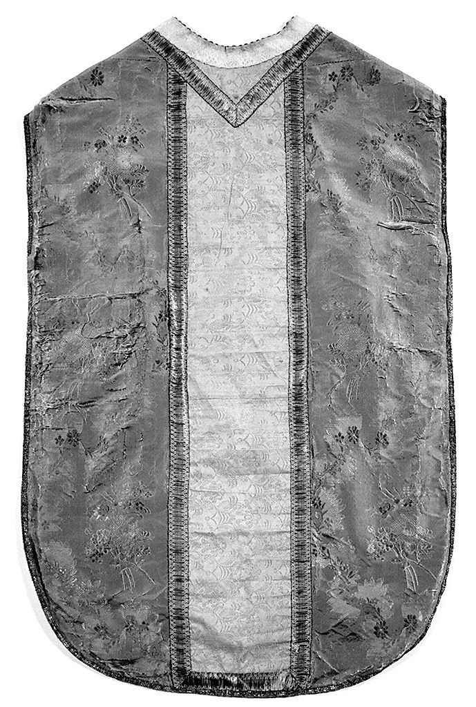 motivi decorativi floreali (pianeta, elemento d'insieme) - manifattura italiana (terzo quarto sec. XVIII)