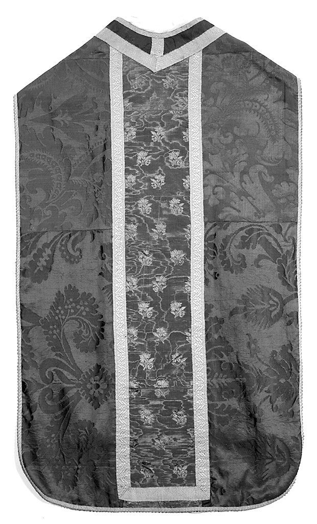 motivi decorativi floreali (pianeta, elemento d'insieme) - manifattura italiana (sec. XIX)