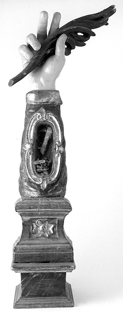 reliquiario antropomorfo - a braccio - bottega toscana (sec. XVII)