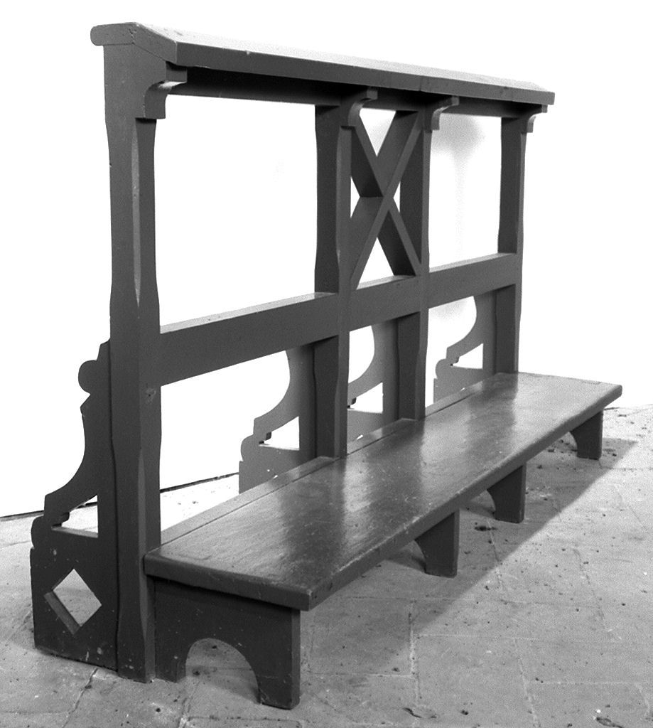 inginocchiatoio, elemento d'insieme - bottega toscana (sec. XX)