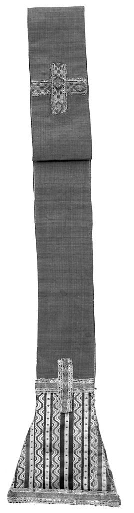 motivi decorativi geometrici (stola, elemento d'insieme) - manifattura italiana (ultimo quarto sec. XVIII)