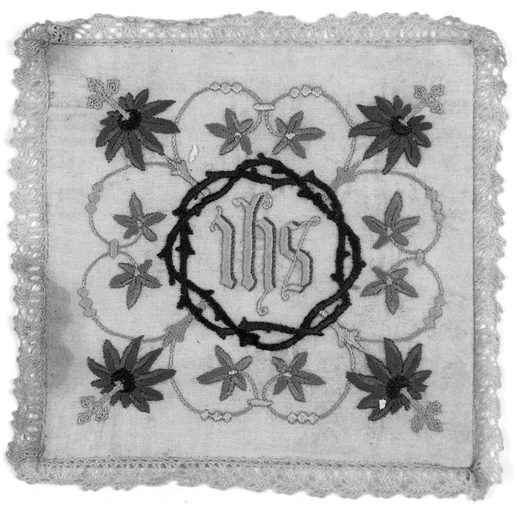 monogramma cristologico (palla di calice) - manifattura italiana (secc. XIX/ XX)