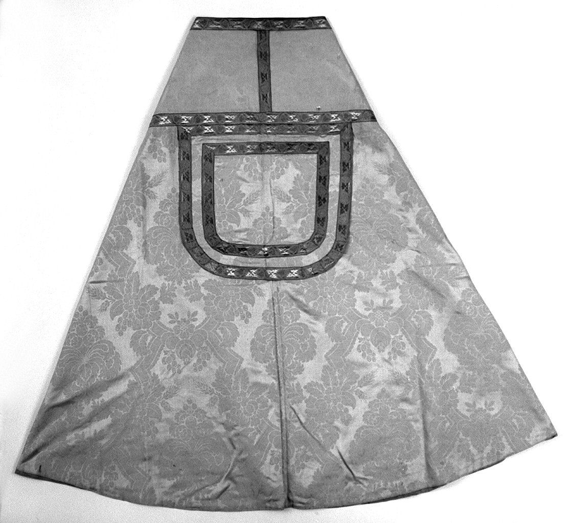 motivo decorativo floreale (piviale, elemento d'insieme) - manifattura italiana (sec. XIX)