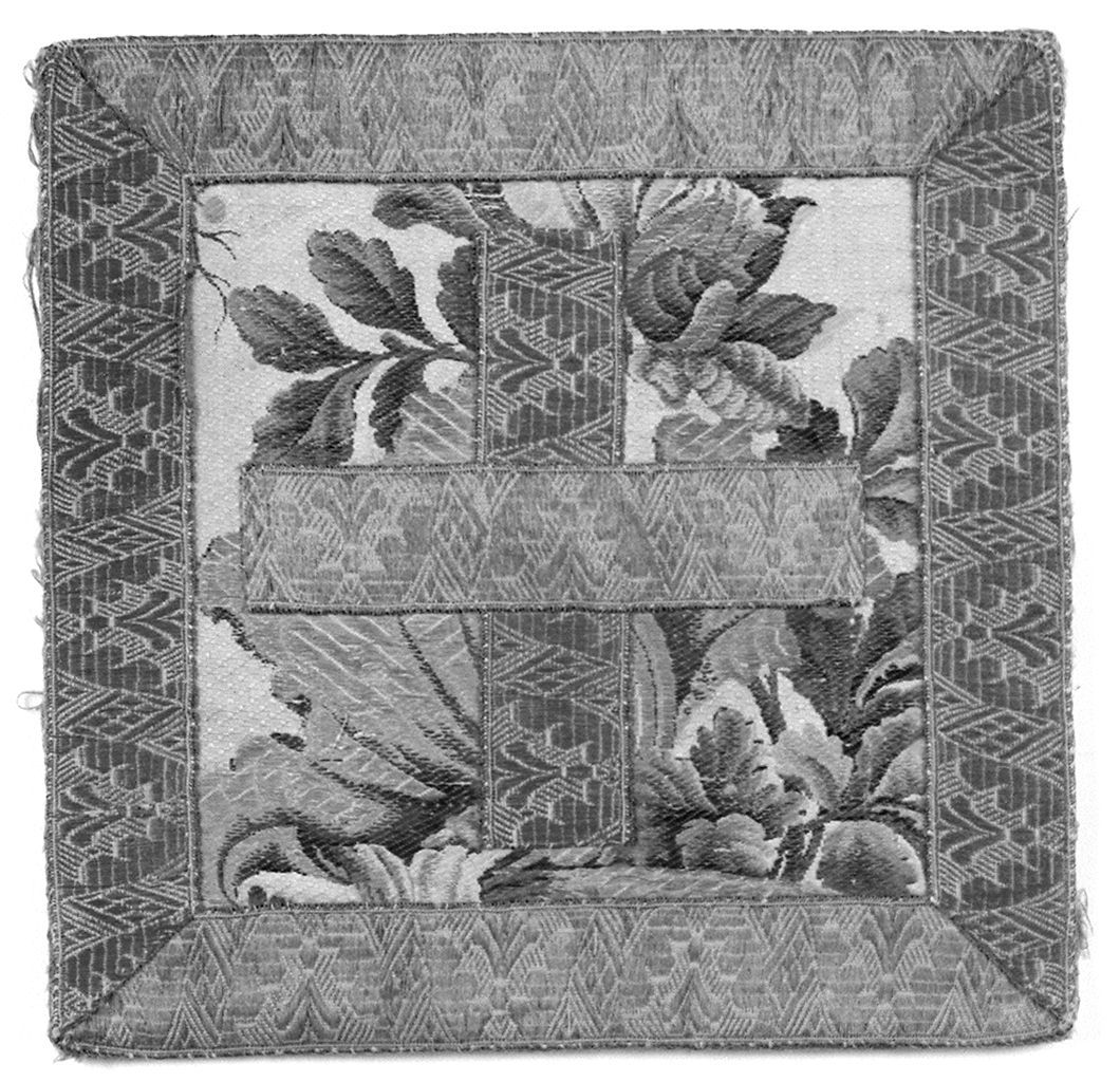 motivi decorativi vegetali (borsa del corporale, elemento d'insieme) - manifattura francese, manifattura italiana (secc. XVI/ XVII)